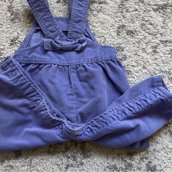 Oshkosh B’Gosh Vintage Bib Overalls Purple Corduroy Baby 12 Months Union Tag USA - Picture 3 of 7
